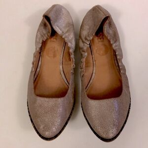Diesel 40 (9 USA) Flats Pink Shoe Folky Ballet Point Toe Glitter Beaded Great